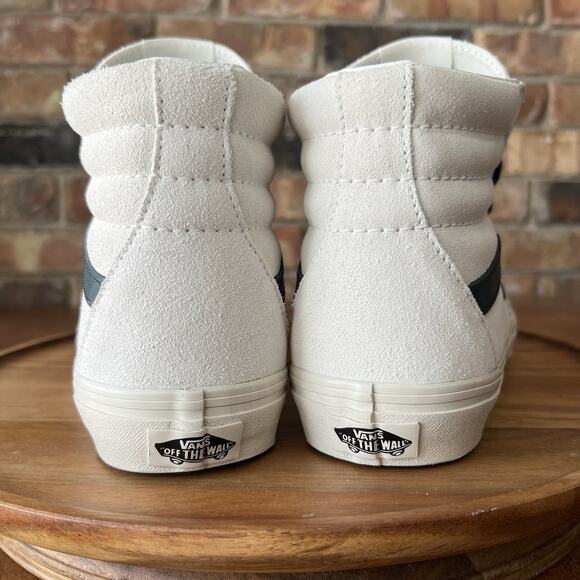 Vans SK8 Hi Oversized Laces White Suede Grey Stripe Womens 9.5 Men\'s 8 Shoes main image 6